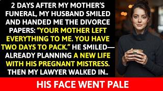 My Husband Served Me Divorce Papers at My Mother’s Funeral— But When My Lawyer Came in, He Regretted