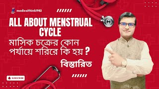 All about menstrual cycle. মাসিক চক্রের বিভিন্ন পর্যায় নিয়ে বিস্তারিত আলচনা। দেখুন ভিডিওতে।