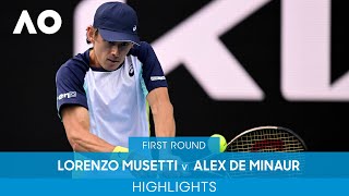 Lorenzo Musetti v Alex de Minaur Highlights (1R) | Australian Open 2022