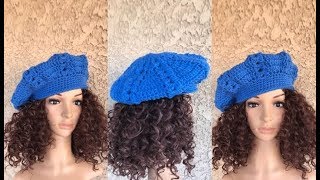 How to Crochet Beret Hat Pattern #663│by ThePatternFamily