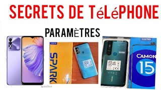 Tutoriel. tecno et ces paramètres