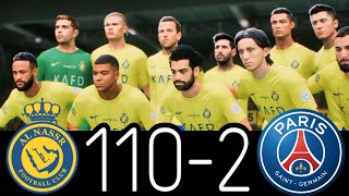 MESSI RONALDO NEYMAR \u0026 MBAPPE | ALL STARS |  AL NASSR 100-0 MANCHESTER UNITED - FC 24