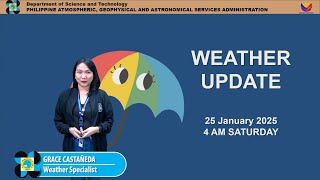 Public Weather Forecast issued at 4AM | January 25, 2025 - Saturday