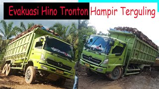 #MENEGANGKAN PROSES EVAKUASI HINO TRONTON AMBLES HAMPIR TERBALIK