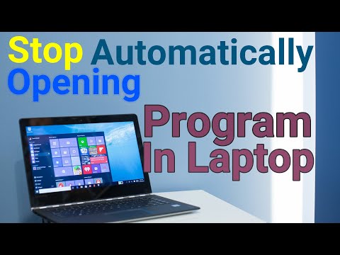 How To Stop Auto Open Program Disable Startup Programs in laptop Auto Open Program Disable