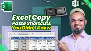 Excel Copy Paste Shortcuts, and it's NOT Ctrl C, Ctrl V