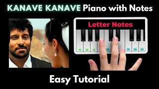 Kanave Kanave Piano Tutorial with Notes | Anirudh Ravichander | David | Perfect Piano | 2021