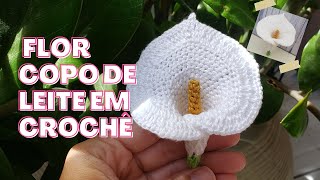 Passo a Passo: Flor Copo de Leite em Crochê