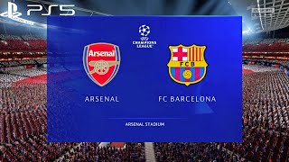 FIFA 22 | Arsenal vs Barcelona - UEFA Champions League - PS5 Full Gameplay
