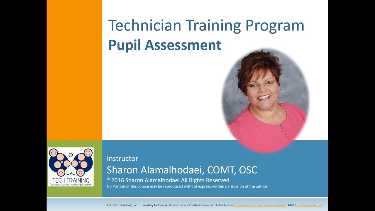 Sample Technician Training Program Pupil Assessment Youtube