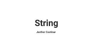 Java Tagalog Tutorial #3: String