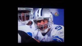 Romo crying to the officials