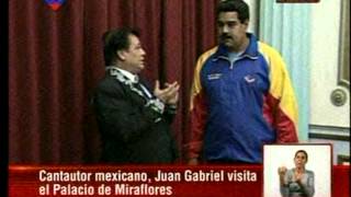 Maduro y Cilia Flores recibieron en Miraflores a Juan Gabriel