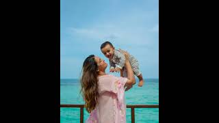 Anita Hassanandani Enjoying Vacation in Maldives with Hubby Rohit and Son Aarav 😍❤😍 #shorts