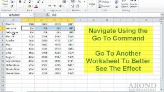 Using Excel 2010 - Navigate a Workbook Using Range Names
