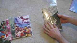 Comic Books - plastic sleeves and binder pages ASMR