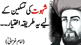 IMAM GHAZALI | Rohaani Spiritual Thoughts GHAZALI - Shehwat Ki Taskeen Imam Ghazali Quotes in Urdu