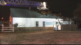 Shooting victim runs toward Evansville firefighters as they battle house fire