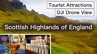 Scottish Highlands of England: Whiskey Distillery, Skye, Portree; by DJI Osmo pocket!