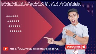 Parallelogram Star Pattern print ( * ) using Java || SK Coder || #coding #programming