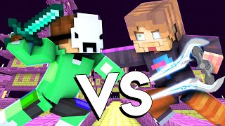 Dream VS MrBeast REMATCH - Minecraft FIGHT Animation