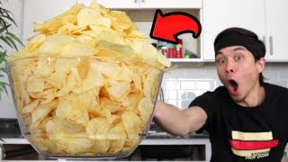 Potato Chip Challenge (4 Large Bags) *PAINFUL*