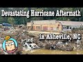 Aftermath of Hurricane Helene in Asheville, NC - Inside Biltmore Village - Absolutely Devastating