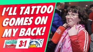 'I'll Tattoo Gomes On My Back!' | Liverpool 3-1 Leicester | Sarah | Fan Cam