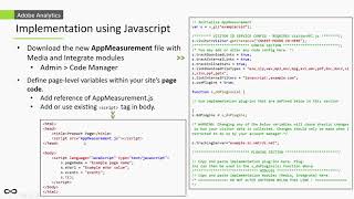 Adobe Analytics Javascript Implementation