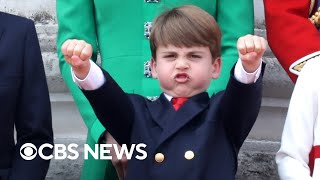 Prince Louis pumps fists, salutes during Trooping the Colour