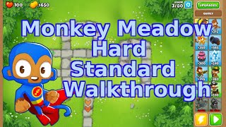 Bloons TD 6 | Monkey Meadow Hard Standard | No MK Walkthrough