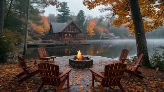 Fall into Comfort | Jazz \u0026 Fireplace Sounds for Relaxing Autumn Moments