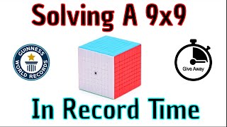 Solving a 9x9 in “RECORD TIME”