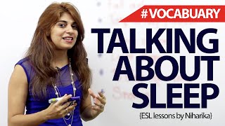 English Phrases to talk about Sleep – Free Spoken English lesson