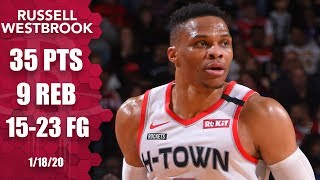 Russell Westbrook drops 35 in Lakers vs. Rockets | 2019-20 NBA Highlights