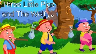 Three Little Pigs and bad big wolf fairy tale song, Bedtime story for children