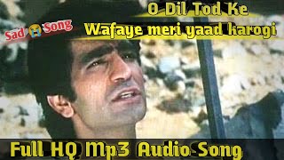 O Dil Tod Ke Hansti Ho Mera ((Sad 😭 Song)) #Bewafa Sanam Full HQ Mp3 Audio Song | Kishan K | Udit N