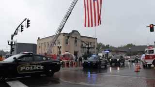 Procession for Greenville Officer Jeremiah Christner