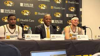 Dennis Gates, Jacob Crews, Marques Warrick after MVSU win