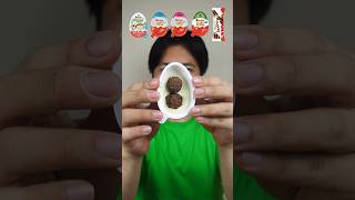 EATING VARIOUS KINDER CHOCOLATE #asmr #mukbang #shorts