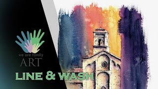 Line and Wash Watercolor Speedpaint Tutorial, Sassoferrato