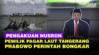 Menteri Nusron Akui Ada Sertifikat HGB dan SHM Pagar Laut Tangerang, Milik Perusahaan Besar