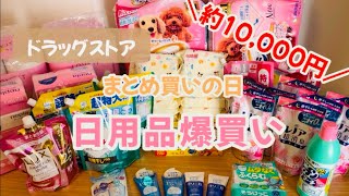 【日用品まとめ買い】月１の日用品爆買いの日/購入品紹介/総額約10,000円分