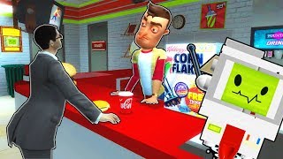 GETTING JOBS AT A SPOOKY GAS STATION?! (Garry's Mod Gameplay Gmod Roleplay) Job Simulator in Gmod!