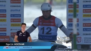 Ziga Lin Hocevar, Slovenia, Canoe Slalom Heats / 2024 ICF Canoe Slalom World Cup Prague Czechia