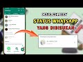 Cara Melihat Status WhatsApp Yang Dibisukan