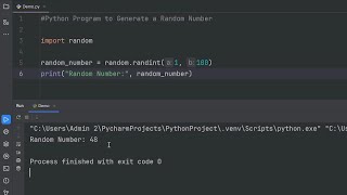 Python Program to Generate Random Number | Python Program | Python Tutorial | Python