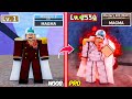 Beating Blox Fruits as Akainu ! Lvl 0 to Max Lvl Full Human v4 Noob to Pro in Blox Fruits !