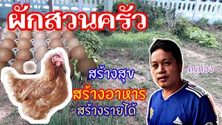 ผักสวนครัว สร้างสุข สร้างรายได้ เลี้ยงไก่ไข่เป็นรายได้รายวันเสริมงานประจำ l KruThan พาทำ