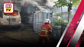 Kepantasan bomba selamatkan 6 rumah daripada musnah terbakar